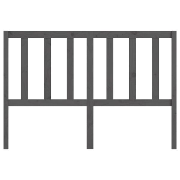 vidaXL Testiera Letto Grigia 156x4x100 cm in Legno Massello di Pino
