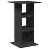 vidaXL Tavolo Bar con Portaoggetti Nero 60x60x102 cm in Multistrato