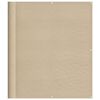 vidaXL Paravento da Balcone Beige 120x1000 cm 100% Poliestere Oxford