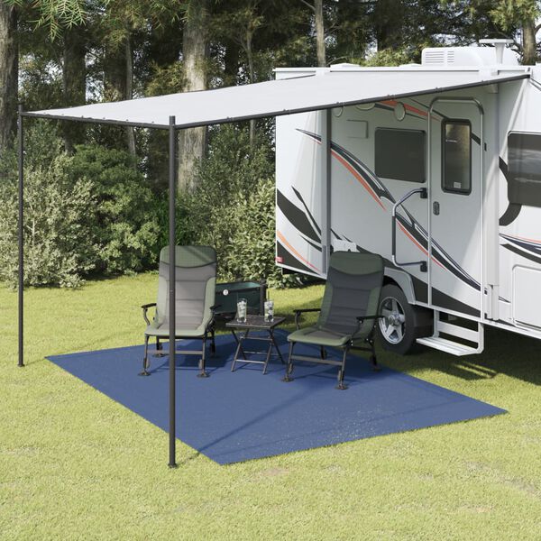 vidaXL Tappeto da Tenda Blu 3,5x2,5 m