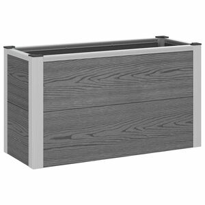 vidaXL Letto rialzato da giardino Grigio 75 x 30 x 22 cm