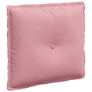 vidaXL Cuscino per Schiena Rosa 50 x 45 cm Tessuto in Cords