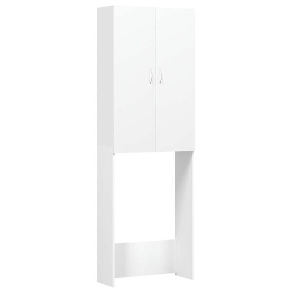 vidaXL Mobile per Lavatrice Bianco 64x25,5x190 cm