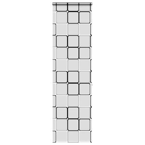 vidaXL Tenda a Rullo per Doccia Cassonetto 60x240 cm Larghezza Tessuto