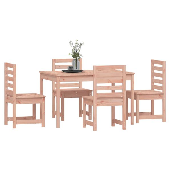 vidaXL Set da Pranzo per Giardino 5 pz in Legno Massello di Douglas