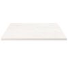 vidaXL Piano Tavolo Bianco 80x80x2,5cm Legno Massello di Pino Quadrato