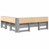 vidaXL Testata contenitore Grigio Sonoma 180 cm Legno multistrato