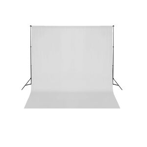 vidaXL Sistema Portafondali con Fondale Bianco 600 x 300 cm