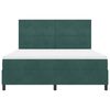 vidaXL Letto a molle con materasso Verde Scuro 180 x 200 cm Tessuto