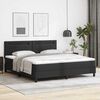vidaXL Struttura letto con materasso Nero 180 x 200 cm Pelle sintetica