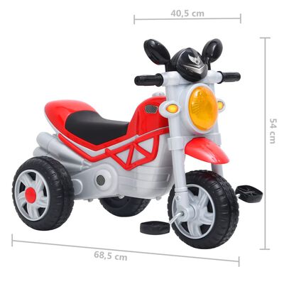 vidaXL Triciclo per Bambini Rosso