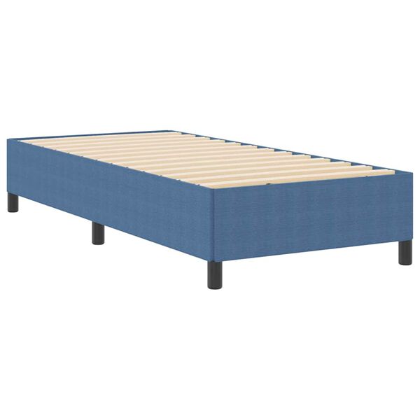 vidaXL Letto a molle Blu 100 x 200 cm Velluto