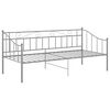 vidaXL Telaio Divano Letto Grigio in Metallo 90x200 cm