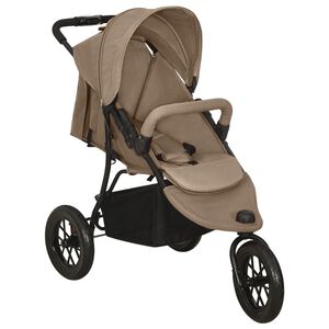 vidaXL Passeggino Grigio Talpa in Acciaio