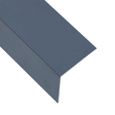 vidaXL Profili Angolari a L 90° 5pz Alluminio Antracite 170cm 50x50mm