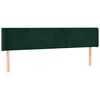 vidaXL Testiera ad Orecchio Verde Scuro 183x16x78/88 cm in Velluto
