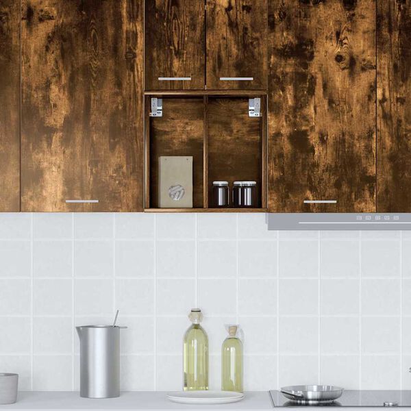 vidaXL Armadio pensile Rovere fum&eacute; 40 x 29,5 x 40 cm Legno multistrato