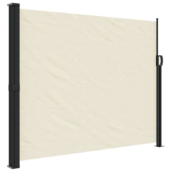 vidaXL Tenda da Sole Laterale Retrattile Crema 160x500 cm