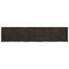 vidaXL Ripiano Marrone Scuro 180x40x(2-4) cm Massello Rovere Trattato
