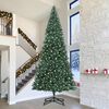 vidaXL Albero di Natale artificiale preilluminato Verde 500 cm PVC