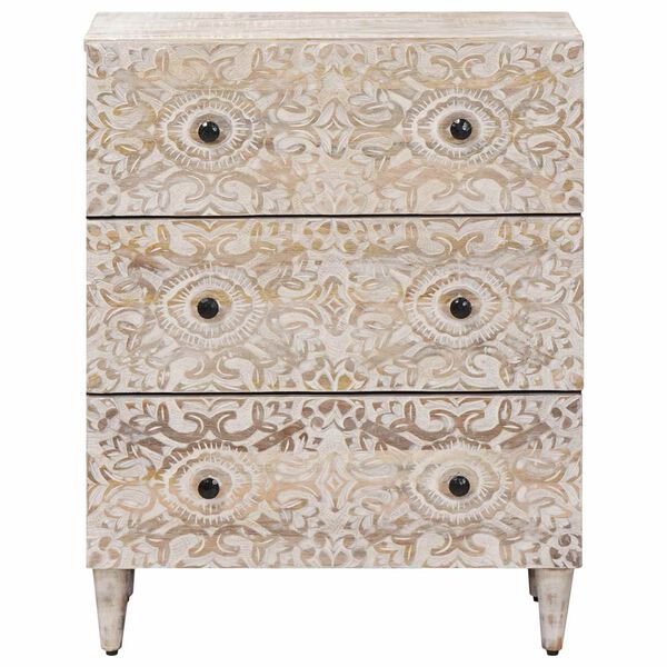 vidaXL Credenza con Ripostiglio Bianco 60 x 33,5 x 75 cm