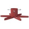 vidaXL Supporto per Albero di Natale Rosso 50 x 50 x 15,5 cm Acciaio