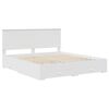 vidaXL Struttura del letto Bianco 200 x 200 cm Legno multistrato
