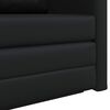 vidaXL Divano letto 110cm Nero Pelle Artificiale