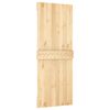vidaXL Porta Scorrevole con Set Hardware 80x210 cm Legno Massello Pino