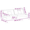 vidaXL Divano Letto Tortora in Tessuto