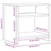 vidaXL Comodino Rovere Artigianale 40x30x40 cm in Legno Multistrato