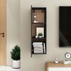 vidaXL Mobile Porta TV Grigio 30,5x30x90 cm in Legno Multistrato