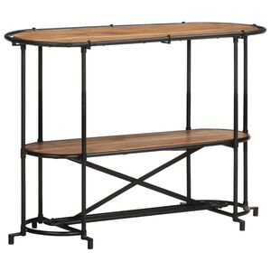vidaXL Tavolo Consolle 110x42x76 cm in Legno Massello di Acacia