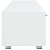 vidaXL Mobile Porta TV Bianco 110x40x35 cm in Legno Multistrato