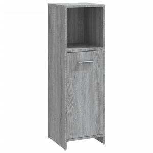 vidaXL Armadietto Bagno Grigio Sonoma 30x30x95 cm in Legno Multistrato