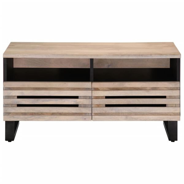 vidaXL Tavolino da Salotto 80x55x40 cm Legno Massello di Mango