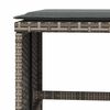 vidaXL Set da Pranzo da Giardino 5 pz con Cuscini in Polyrattan Grigio