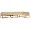vidaXL Set di divani da esterno 6 pz Bianco e Beige