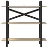 vidaXL Libreria Rovere Sonoma 100 x 33,5 x 102 cm Legno multistrato