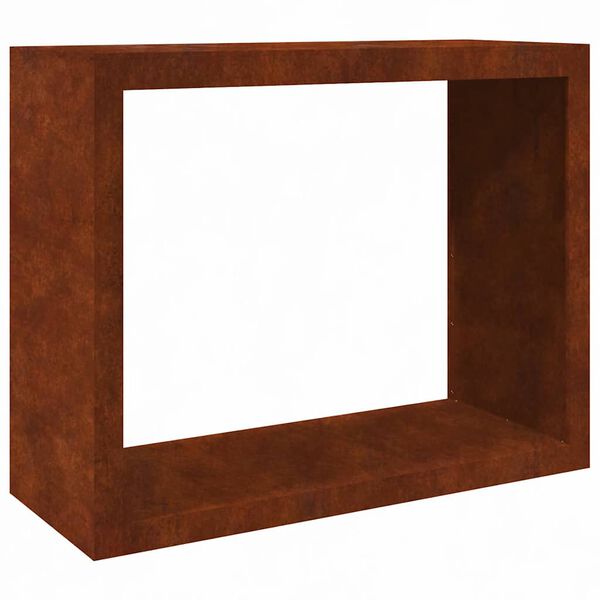 vidaXL Rack per Legna da Ardere 100x40x80 cm in Acciaio Corten
