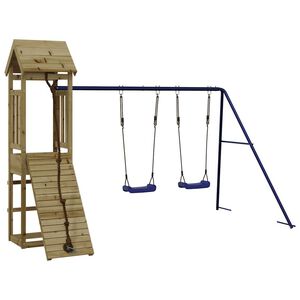 vidaXL Set da Gioco da Esterno in Legno di Pino Impregnato