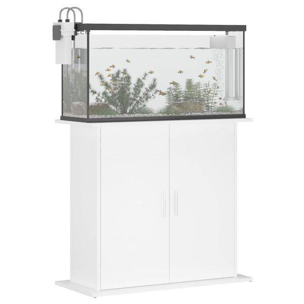 vidaXL Supporto per Acquario Bianco 81x36x73 cm in Legno Multistrato