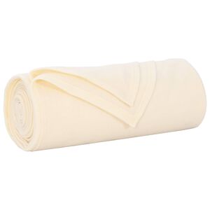 vidaXL Coperta Crema 210 x 140 cm Panno