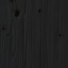 vidaXL Giroletto con Testiera Nero 200x200 cm in Legno Massello