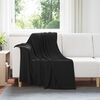 vidaXL Coperte da Pile 6 pcs Nero 170 x 130 cm Panno