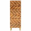 vidaXL Credenza Marrone e Nera 40x33,5x110 cm Legno Massello di Mango