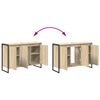 vidaXL Set di mobili per il bagno Rovere Sonoma Legno multistrato