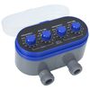 vidaXL Timer per Irrigazione Doppia Uscita con Valvole a Sfera