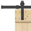 vidaXL Porta Scorrevole con Set Hardware 85x210 cm Legno Massello Pino
