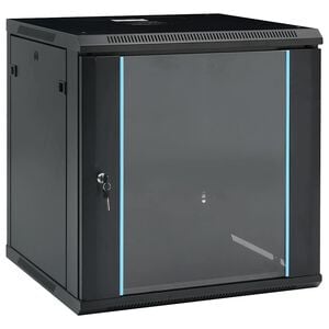 vidaXL Armadi di rete Nero 600 x 600 x 640 mm Acciaio